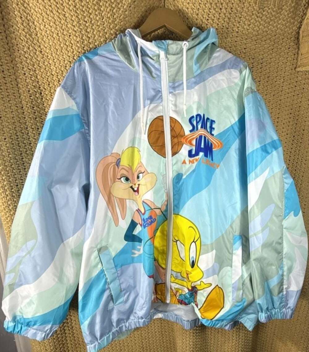 Members Only Space Jam A New Legacy Tune Squad Windbreaker Jacket 3X